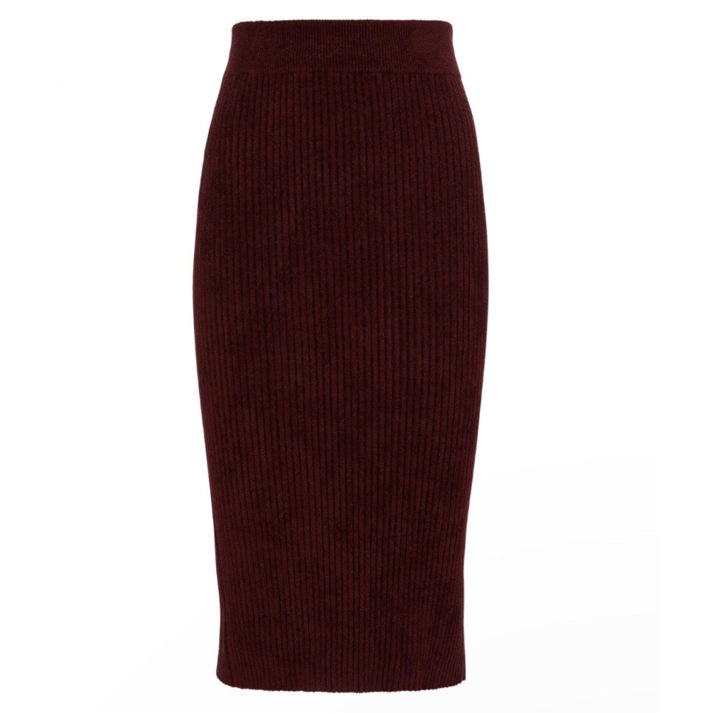 Intermix Ribbed Chenille Sweater Skirt S